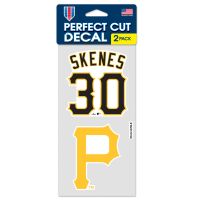 Pittsburgh Pirates PLAYERS CHOICE DIAMOND CLUB(R) Perfect Cut Decal Set of two 4"x4" Paul Skenes