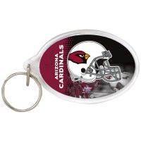 Arizona Cardinals Acrylic Key Ring Carded Oval