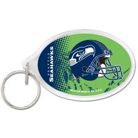 Seattle Seahawks Acrylic Key Ring Carded Oval