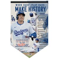 Los Angeles Dodgers Premium Felt Banner 17" x  26" Shohei Ohtani