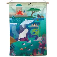 / Disney DORY SCENE Vertical Flag 28" x 40" Nemo - Multiple Characters