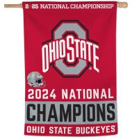 National Football Champions Ohio State Buckeyes COLLEGE FOOTBALL PLAYO Vertical Flag 28" x 40"