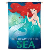 / Disney ARIEL/SEA Vertical Flag 28" x 40" Ariel