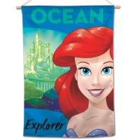 / Disney ARIEL/OCEAN Vertical Flag 28" x 40" Ariel