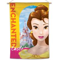 Princesses / Disney BELLE / CASTLE Vertical Flag 28" x 40" Belle