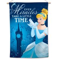 Princesses / Disney CINDERELLA / GLASS SLIPPER Vertical Flag 28" x 40" Cinderella