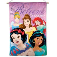 Princesses / Disney PRINCESS / BELIEVE Vertical Flag 28" x 40" Princesses