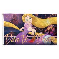 Princesses / Disney RAPUNZEL DARE TO DREAM Flag - Deluxe 3' X 5' Rapunzel