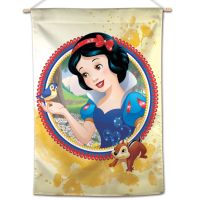 / Disney SNOW WHITE W/ CHIPMUNK Vertical Flag 28" x 40" Snow White