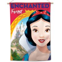 / Disney "ENCHANTED FOREST" Vertical Flag 28" x 40" Snow White