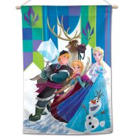 / Disney FROZEN GROUP Vertical Flag 28" x 40" Frozen - Multiple Characters