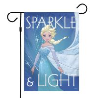 Frozen / Disney FROZEN SPARKLE & LIGHT Garden Flags 2 sided 12.5" x 18" Elsa