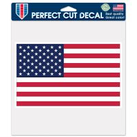 Patriotic Perfect Cut Color Decal 8" x 8"