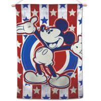 / Disney Mickey Mouse Heritage RWB Vertical Flag 28" x 40" Mickey Mouse