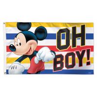 / Disney Mickey Mouse Oh Boy! Flag - Deluxe 3' X 5' Mickey Mouse