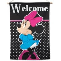 / Disney Minnie Mouse Welcome Vertical Flag 28" x 40" Minnie Mouse