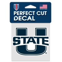 Utah State Aggies Perfect Cut Color Decal 4" x 4"