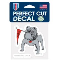 Georgia Bulldogs / Vintage Collegiate vault Perfect Cut Color Decal 4" x 4"