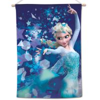 Frozen / Disney Elsa SNOW THROW Vertical Flag 28" x 40" Elsa