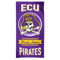 East Carolina Pirates Fiber Beach Towel 9lb 30" x  60"