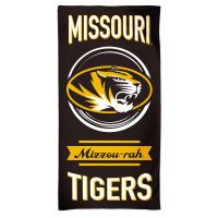 Missouri Tigers SLOGAN Fiber Beach Towel 9lb 30" x  60"