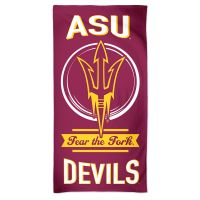Arizona State Sun Devils SLOGAN Fiber Beach Towel 9lb 30" x  60"