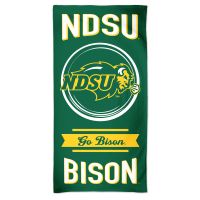 North Dakota State Bison Fiber Beach Towel 9lb 30" x  60"