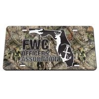 FWC Officers Association / Mossy Oak Specialty Acrylic License Plate