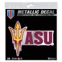 Arizona State Sun Devils PITCHFORK & ASU Decal Metallic 6" x 6"
