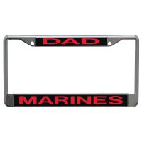 U.S. Marines Lic Plt Frame S/L Printed