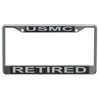 U.S. Marines Lic Plt Frame S/L Printed